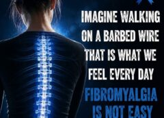 IMAGINE WALKING ON A BORBED WIRE THAT IS WHAT WE FEEL EVERY DAY FIBROMYALGIA IS NOT EASY